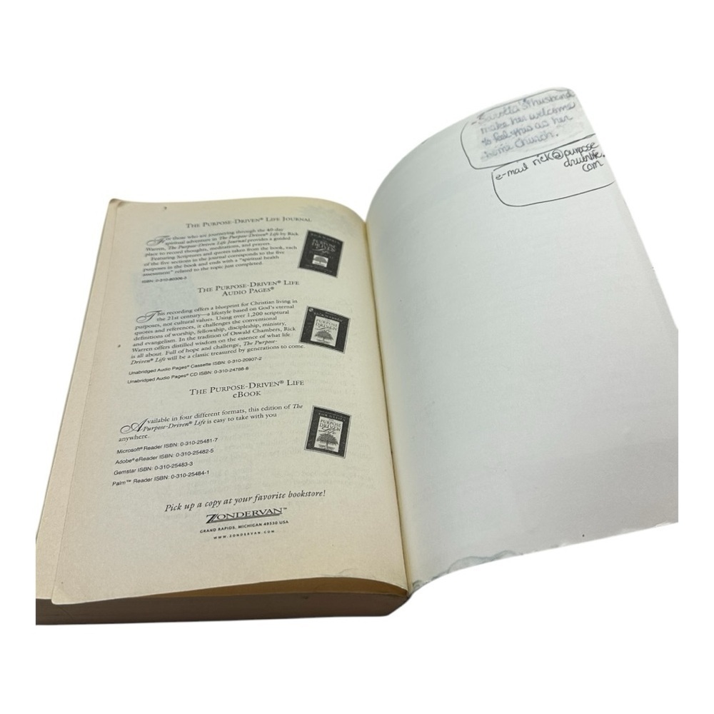 Purpose Driven Life Rick Warren Paperback - Picture 10 of 10